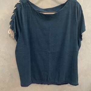 Chicos top, size 2, denim